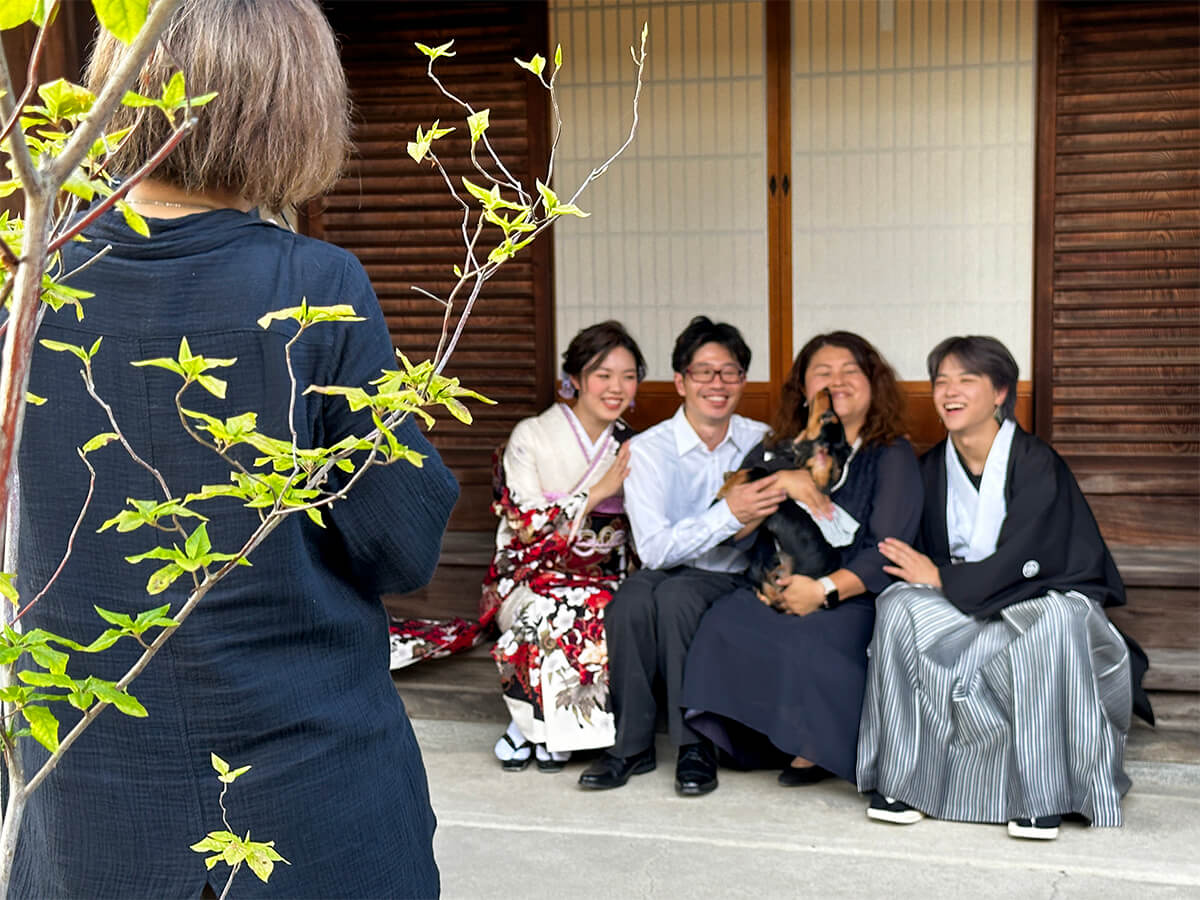 楽しく家族写真が撮れます