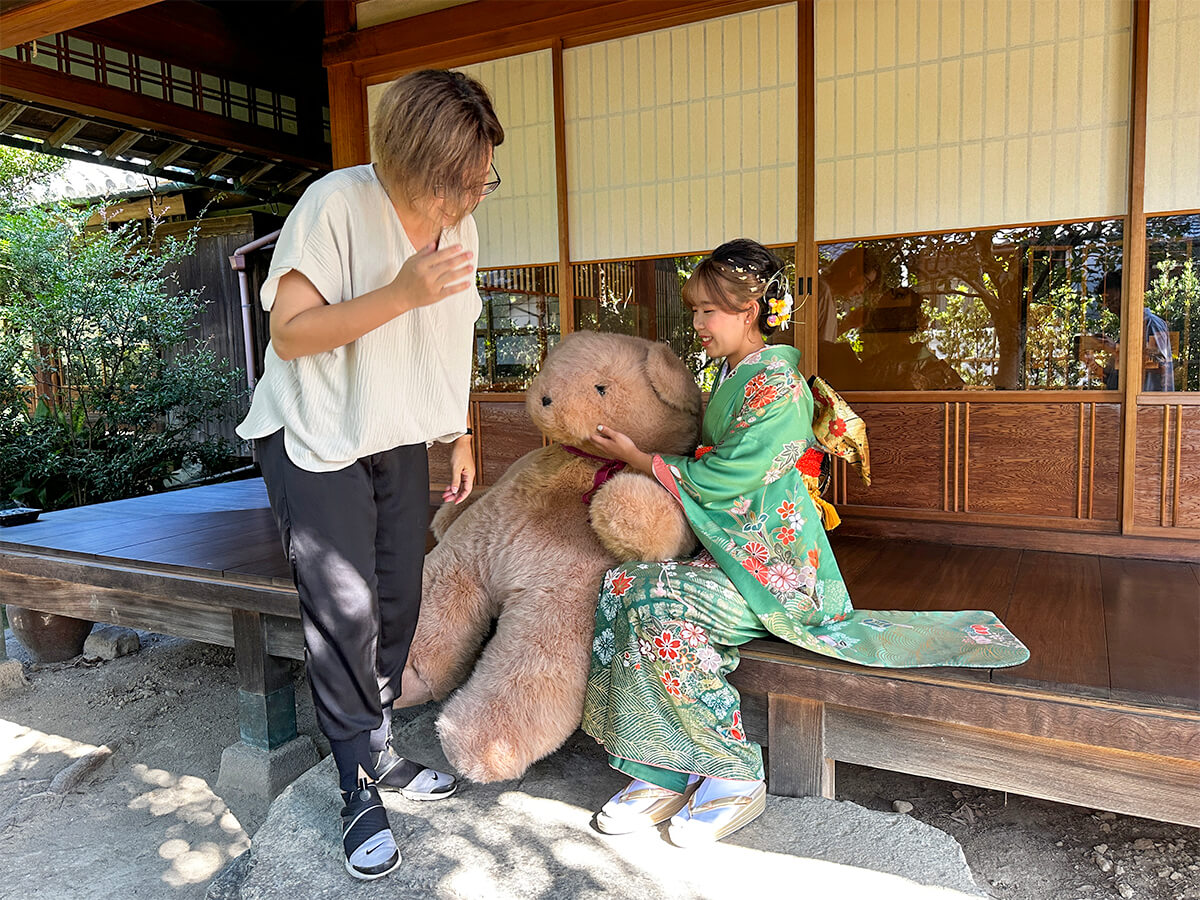 幸せの象徴のクマさんと