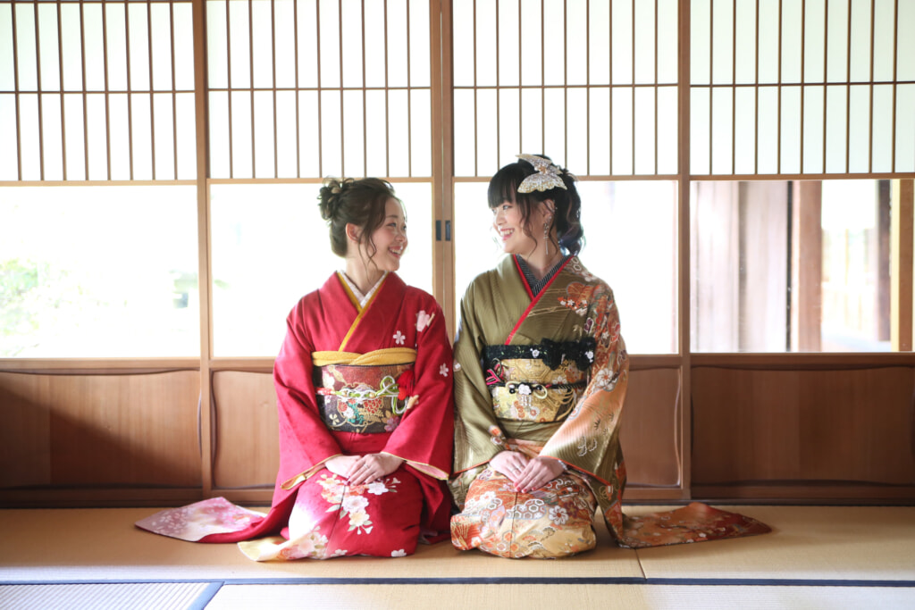 振袖 双子 姉妹 写真