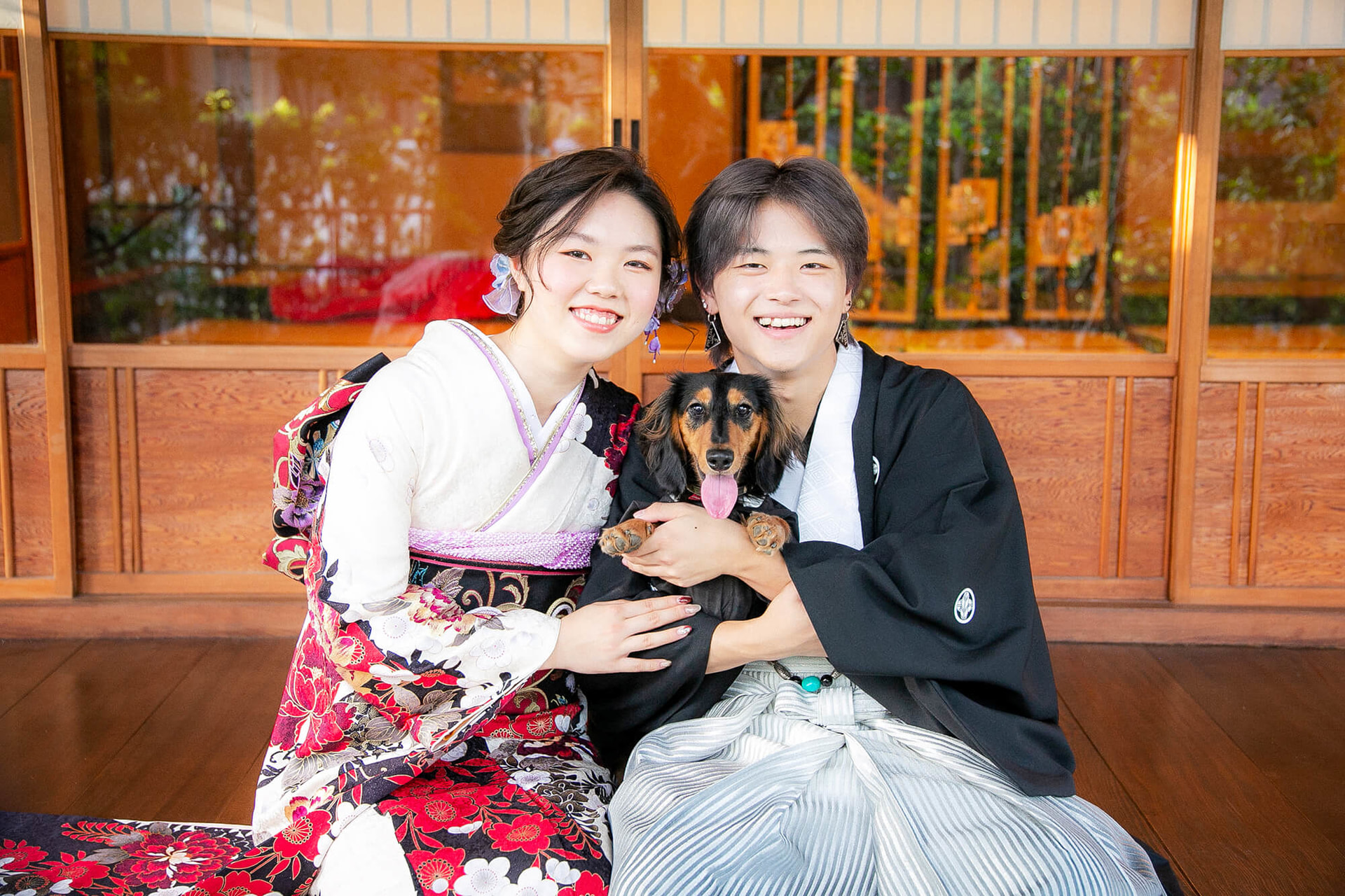 神戸・えり正で愛犬と成人式の思い出を作ろう